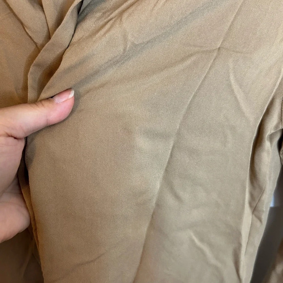 Uniqlo Tan Neutral Button Down Shirt - Picture 5 of 5
